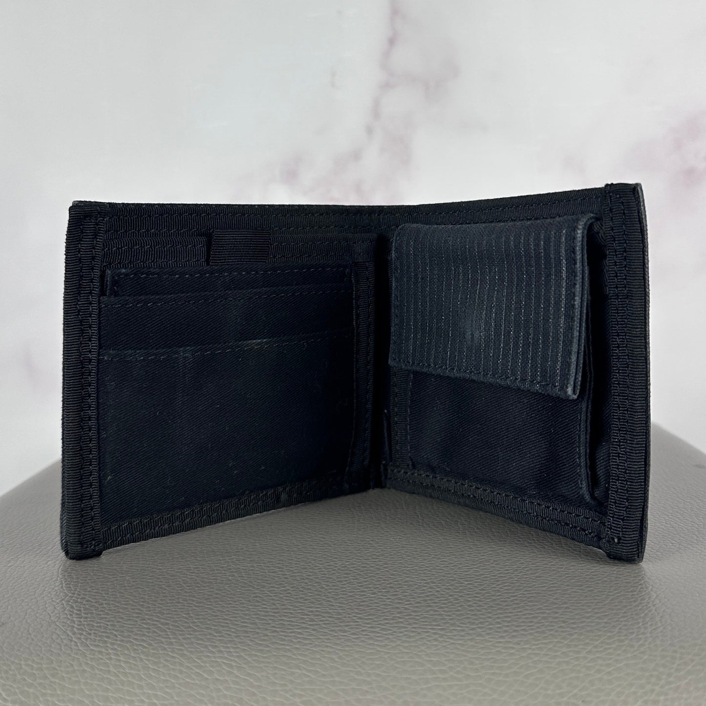 Porter Yoshida & Co. Striped Canvas Bifold Wallet