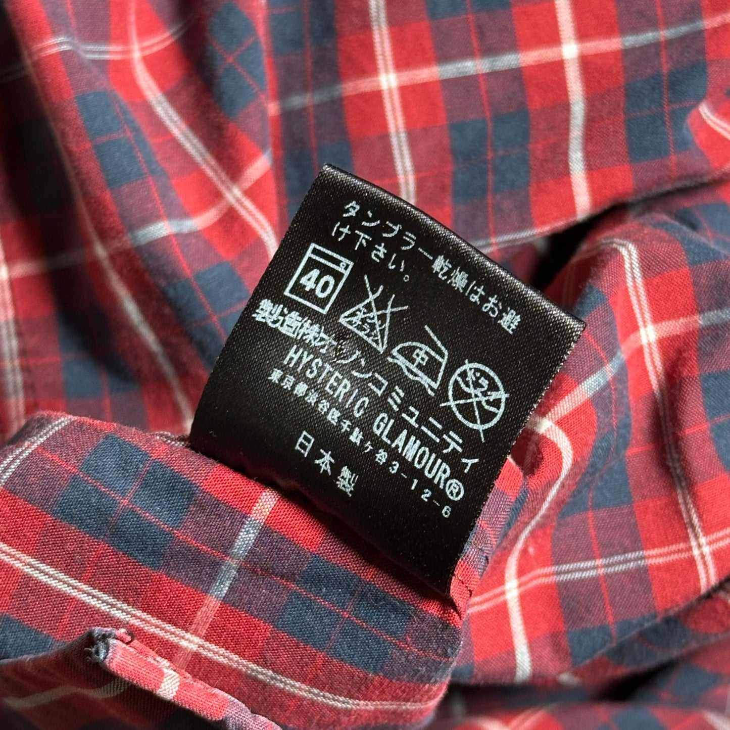 Hysteric Glamour Red Western Flannel Button-Up Shirt