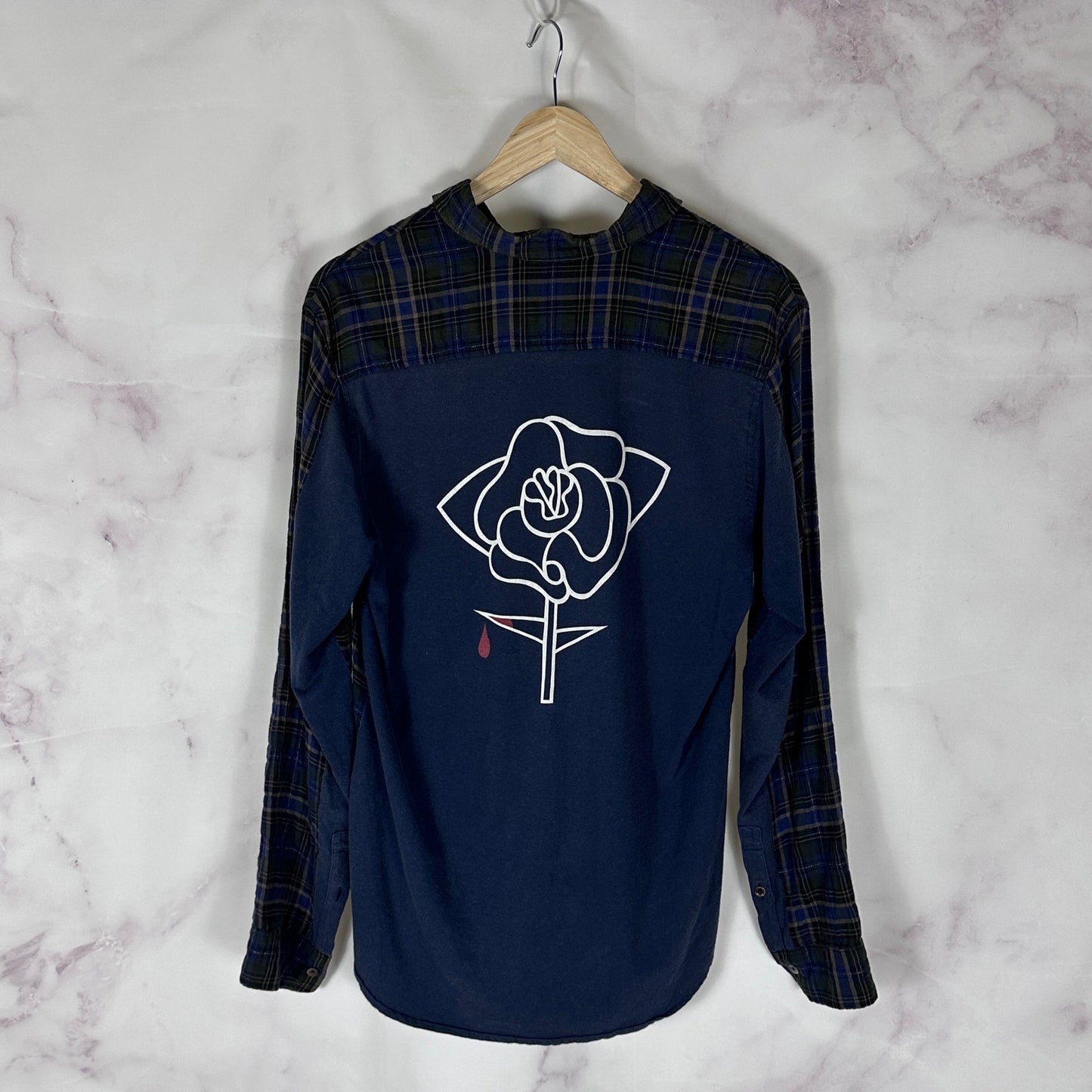 Undercover S/S07 Hybrid Bleeding Rose Flannel Shirt