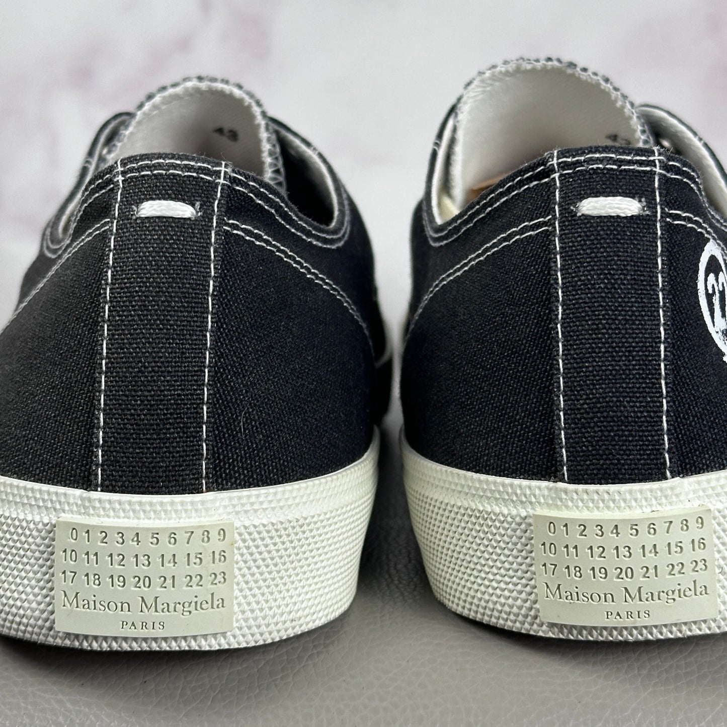 Maison Margiela Tabi Black Canvas Sneakers