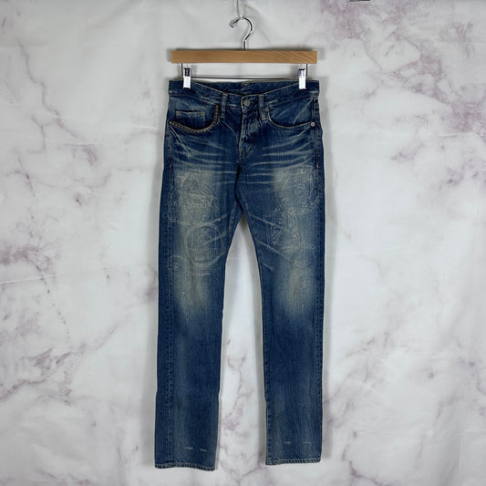 Hysteric Glamour Studded Embroidery Denim Jeans