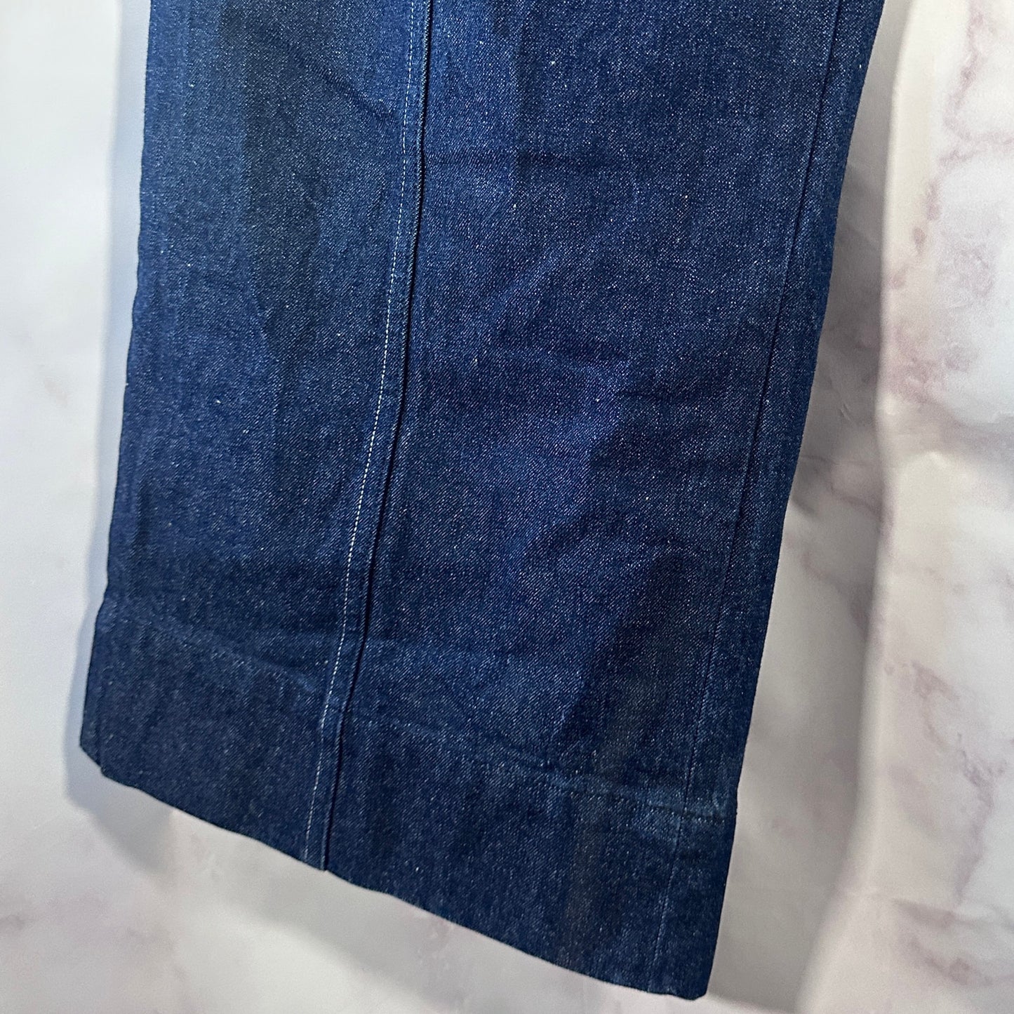 Public Tokyo Wide Pleated Indigo Denim Jeans