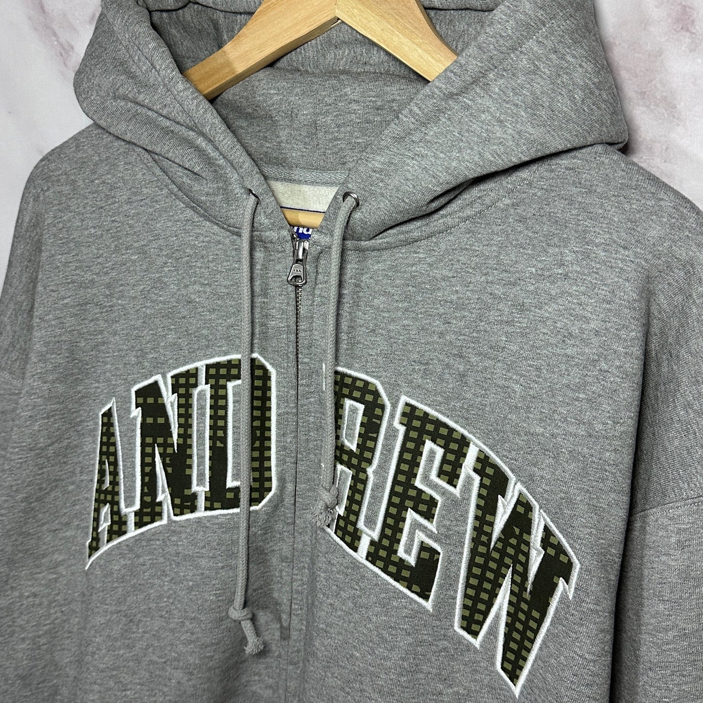 Andrew Grey/Night Camo Zip Hoodie