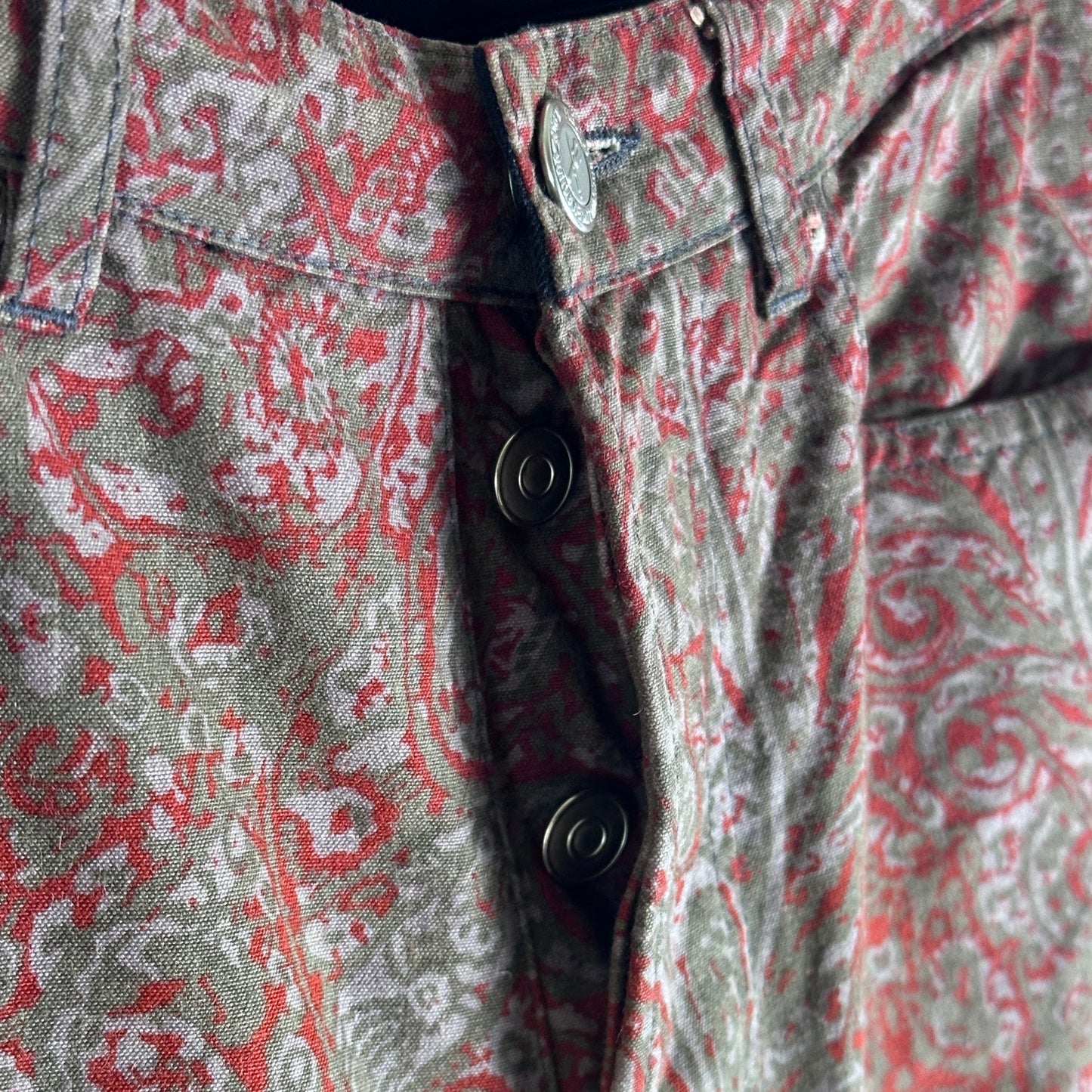 A.P.C. Waxed Paisley Rue de Fleurus Denim