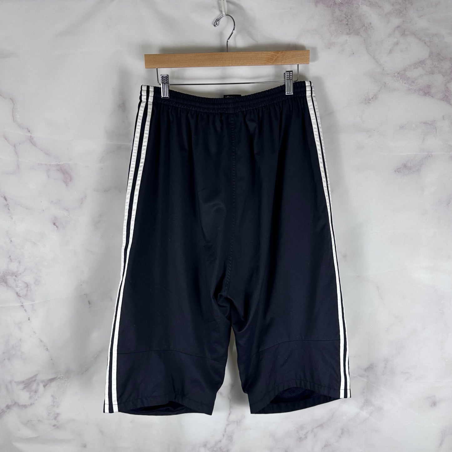 Balenciaga x Adidas Black Stripe Long Trunk Shorts
