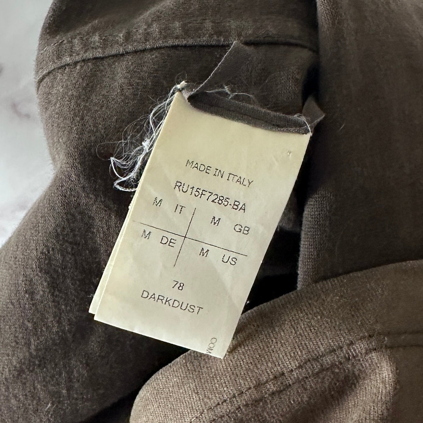 Rick Owens Sphinx F/W15 Dark Dust Long Hoodie