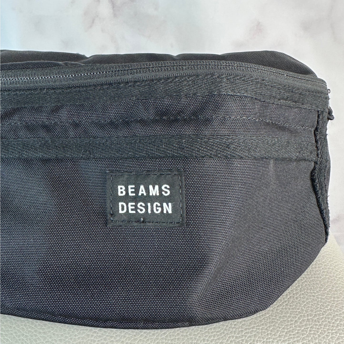 Beams Design Black Crossbody Fanny Pack