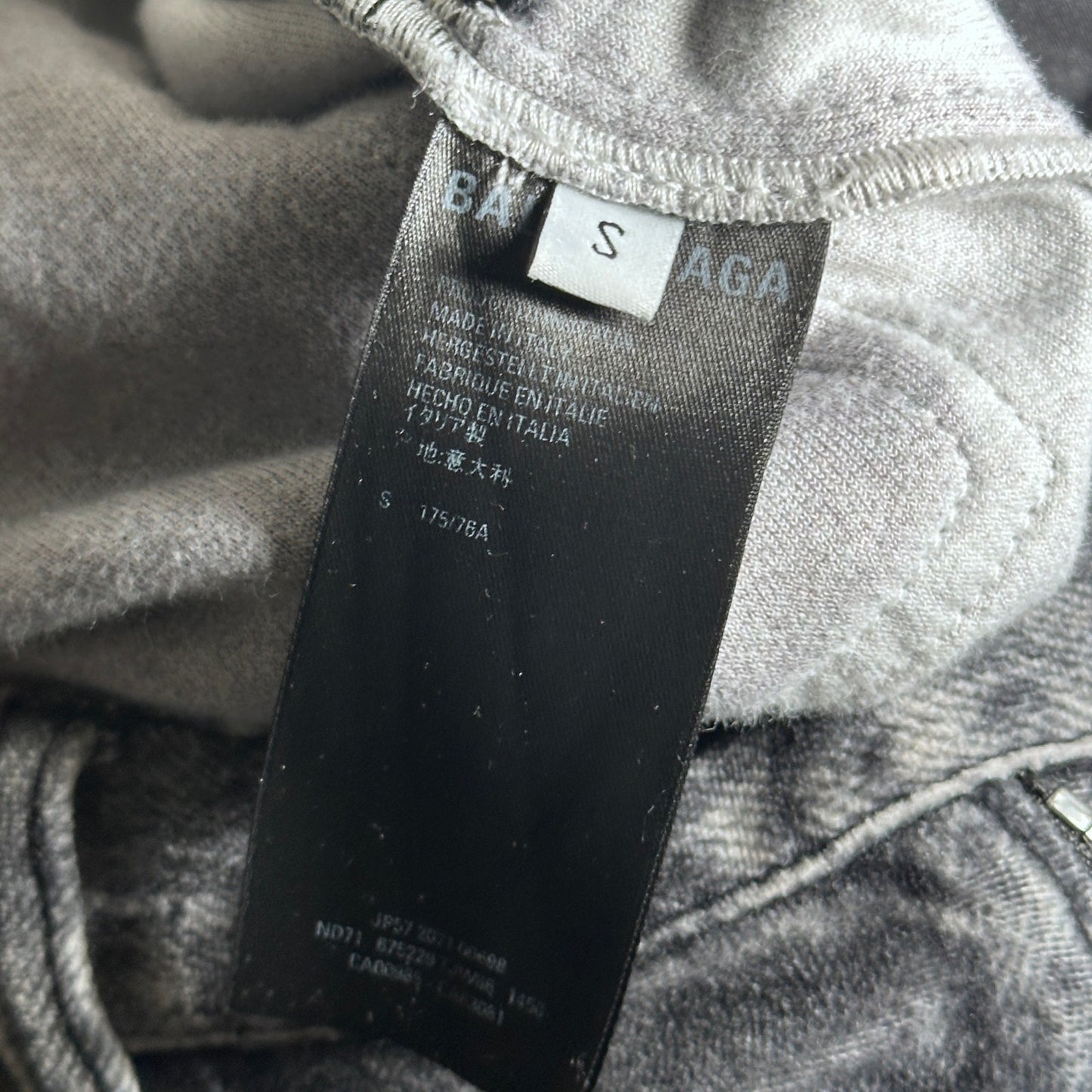 Balenciaga Trompe L’oeil Effect Distressed Grey ‘Denim’