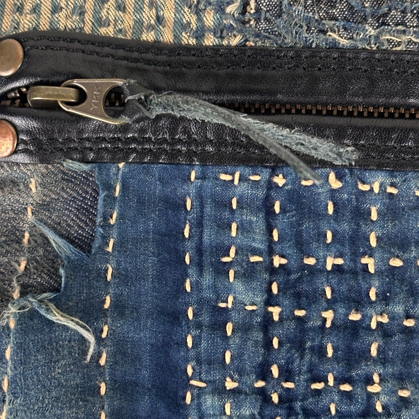 Kapital Kountry Boro Denim Pouch