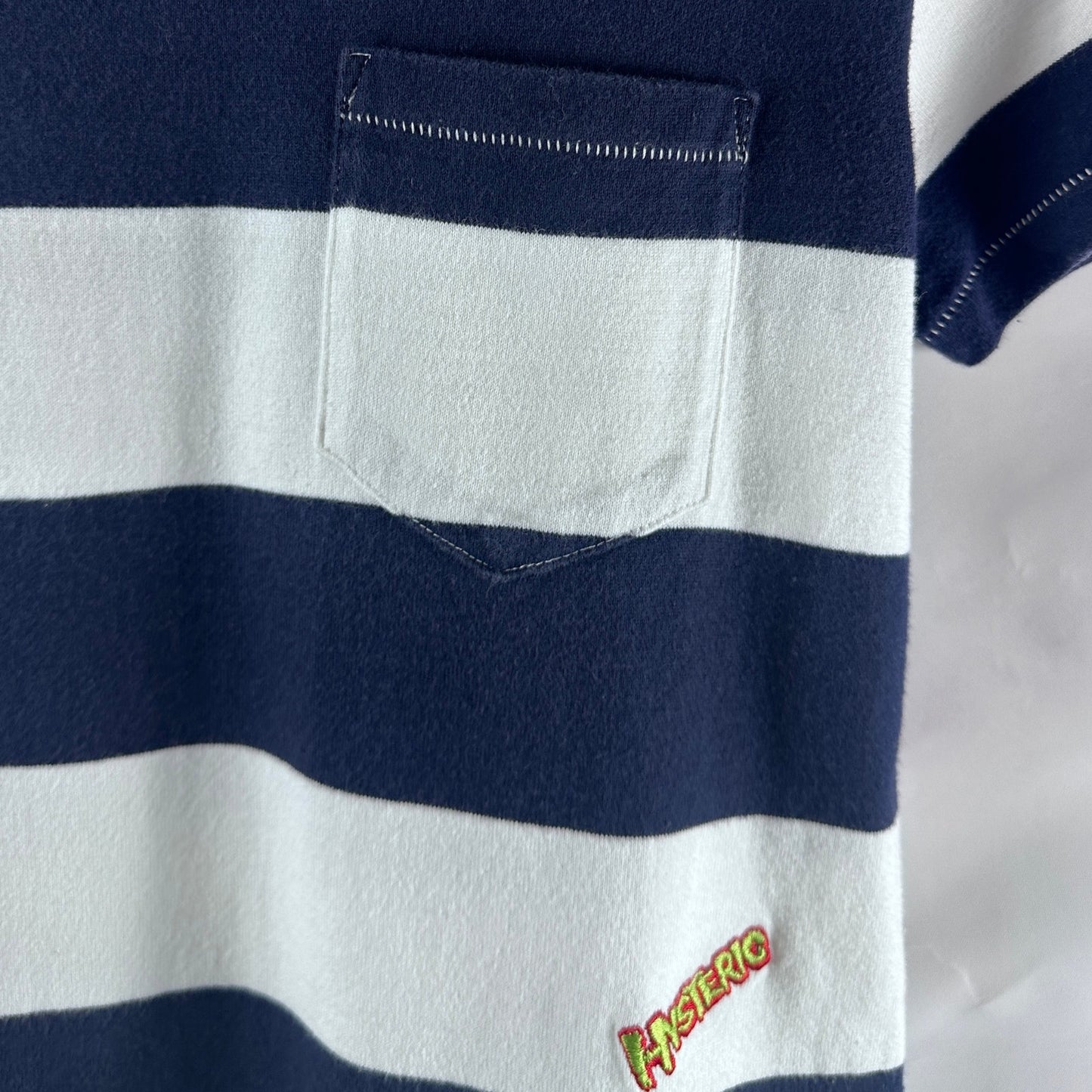 Hysteric Glamour Embroidered Striped Tee