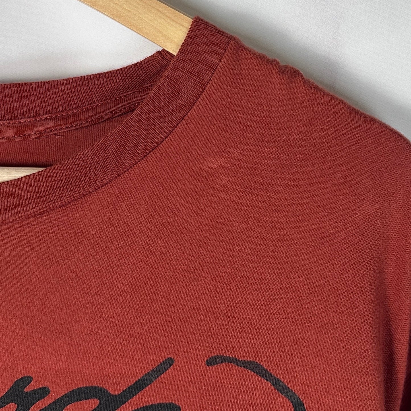 Ed Hardy Burnt Orange Love Kills Slowly Graphic Tee