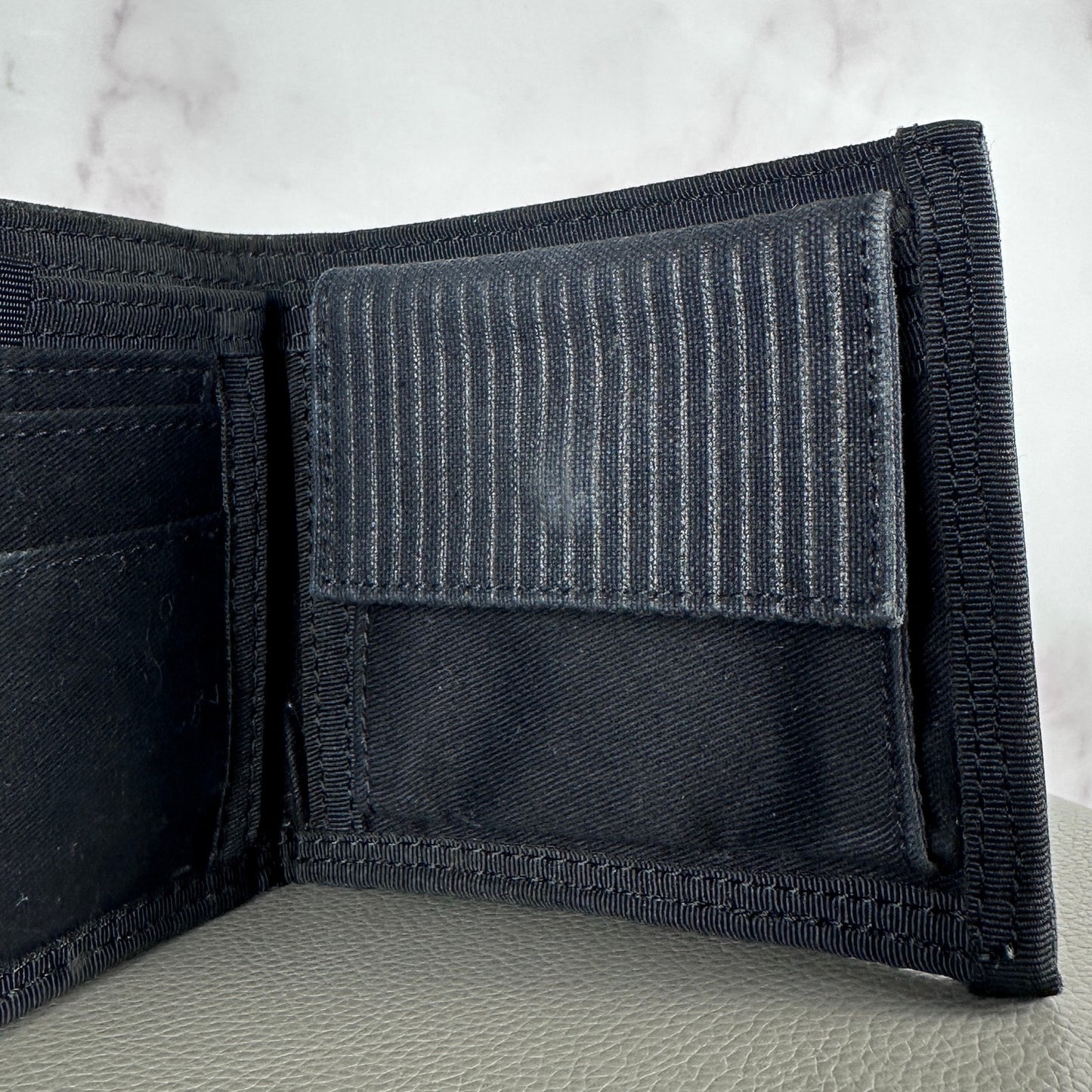 Porter Yoshida & Co. Striped Canvas Bifold Wallet