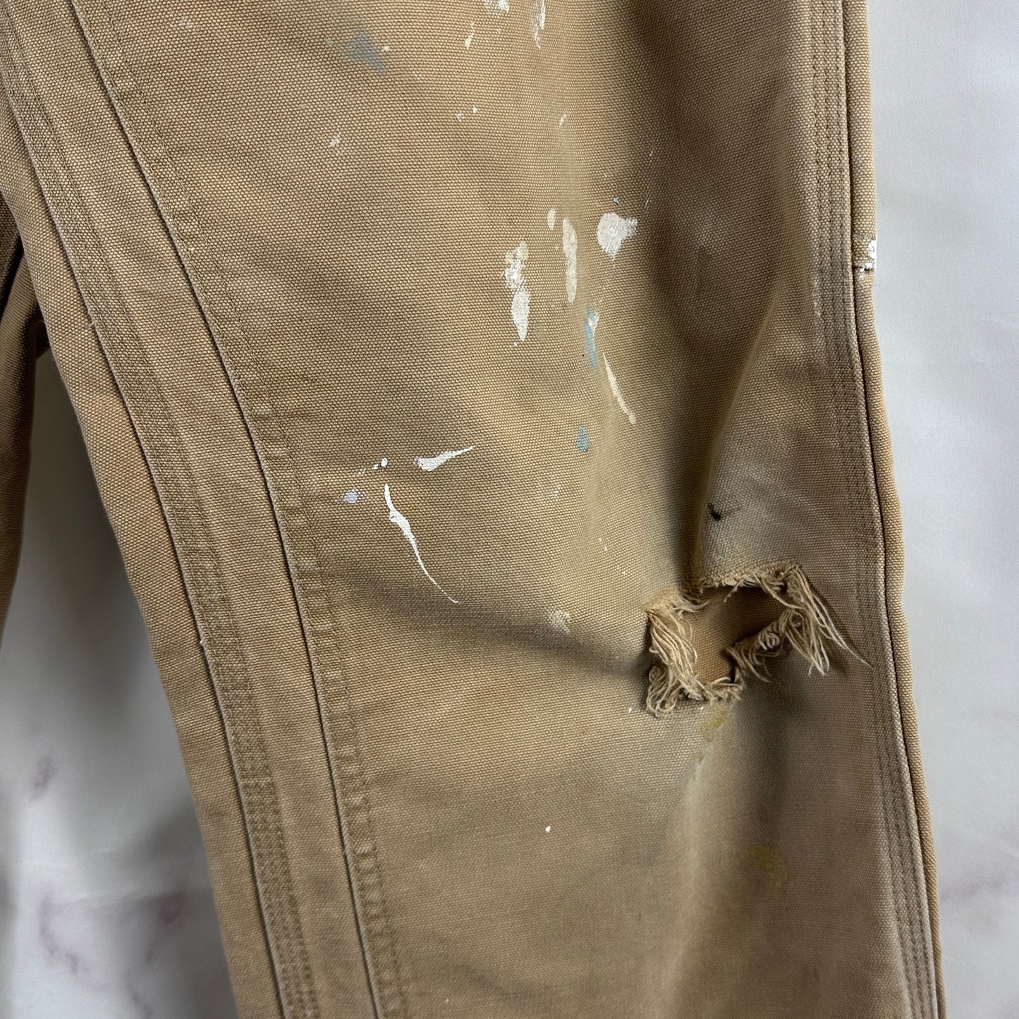 Vintage Carhartt Double Knee Tan Cropped Carpenter Pants