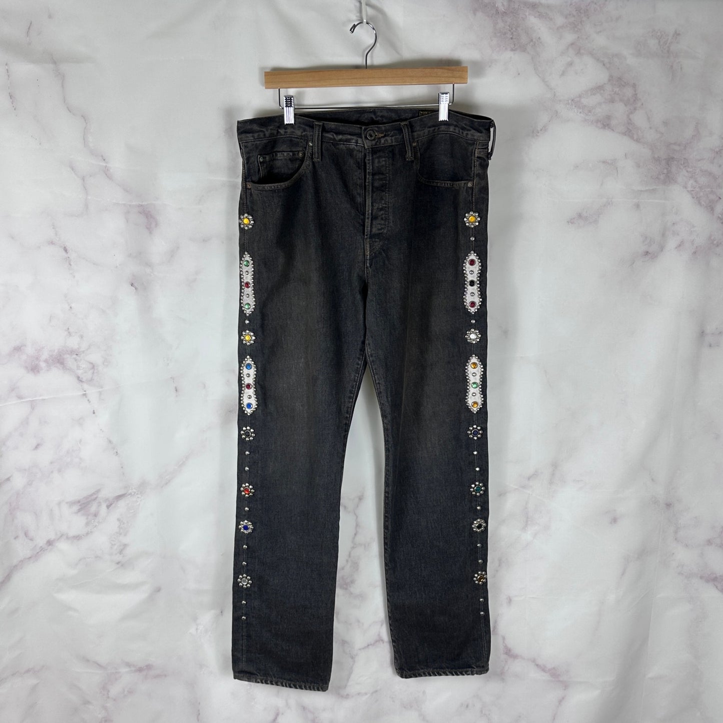 Kapital Kountry Black Jewel Denim Jeans
