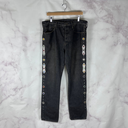 Kapital Kountry Black Jewel Denim Jeans