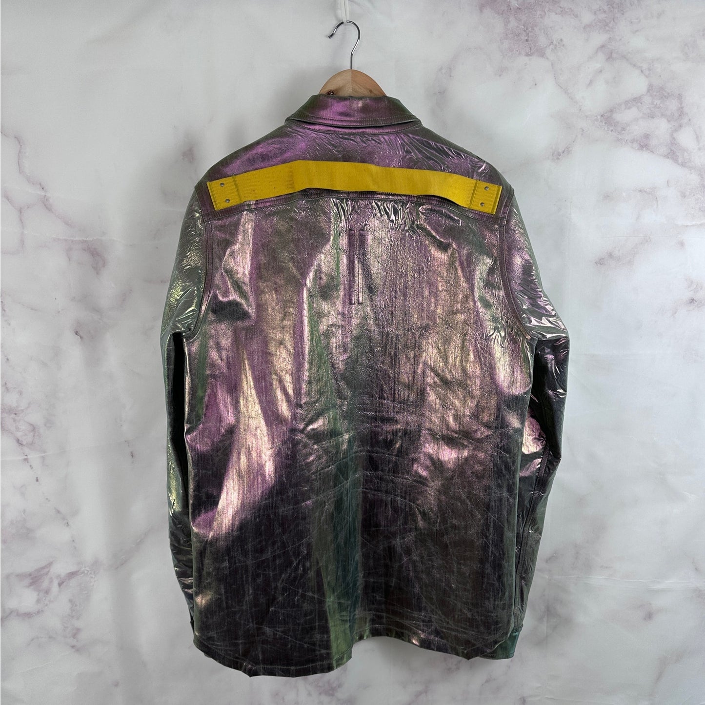 Rick Owens S/S20 Iris Shiny Denim Outershirt