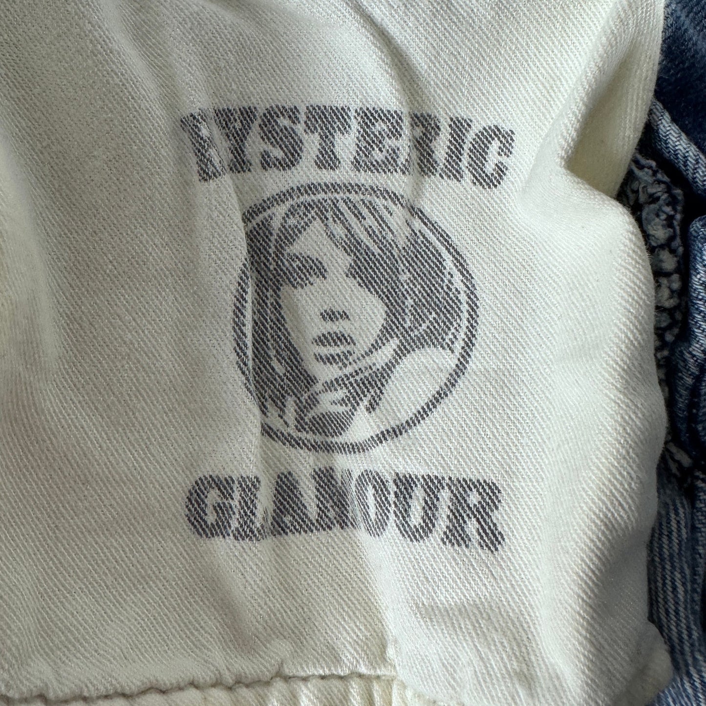 Hysteric Glamour Selvedge Repaired Light Wash Denim