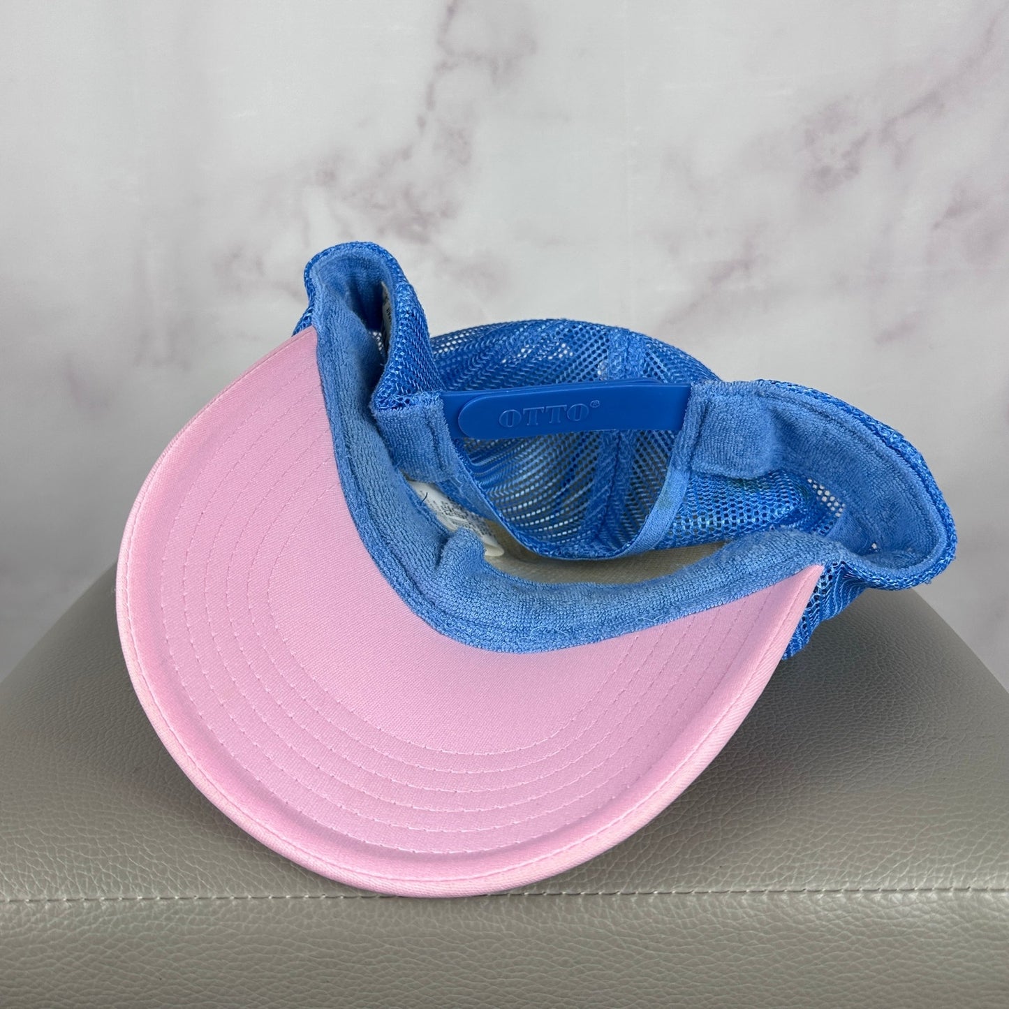 Kapital ‘Denim Men Loves Cats’ Pink/Blue Trucker Hat
