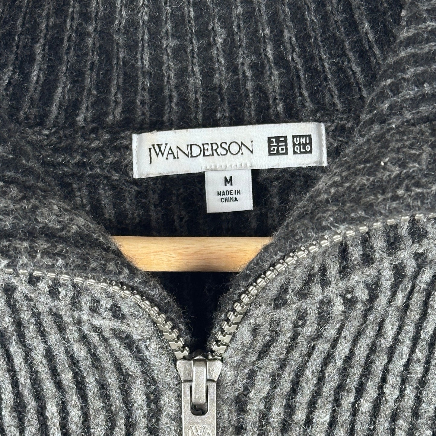 J.W. Anderson x Uniqlo Grey Quarter Zip Sweater
