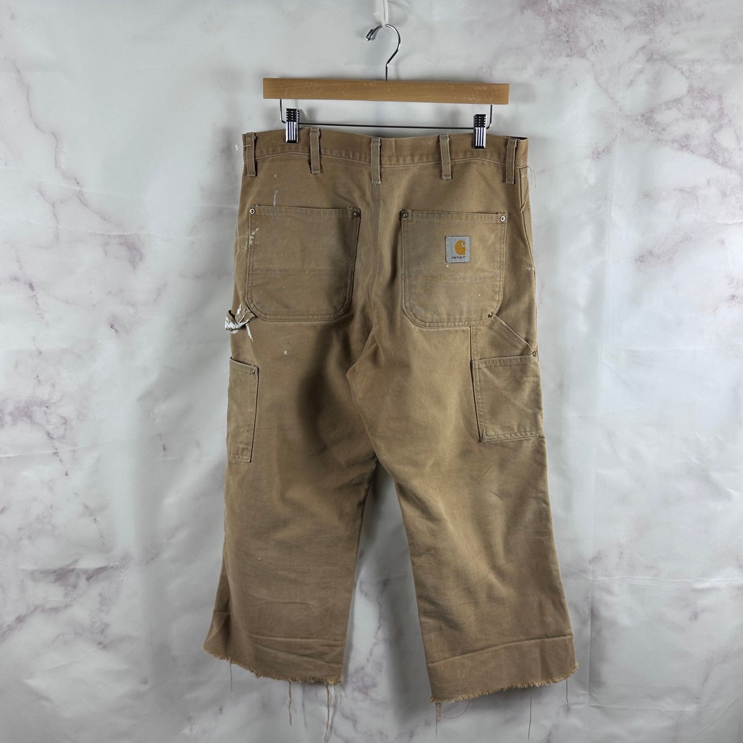 Vintage Carhartt Double Knee Tan Cropped Carpenter Pants