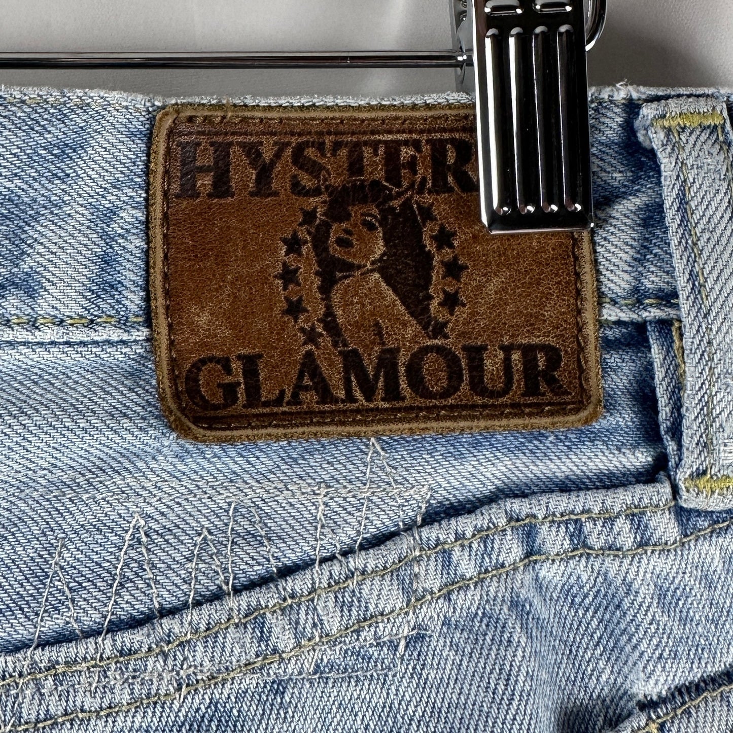 Hysteric Glamour Selvedge Repaired Light Wash Denim