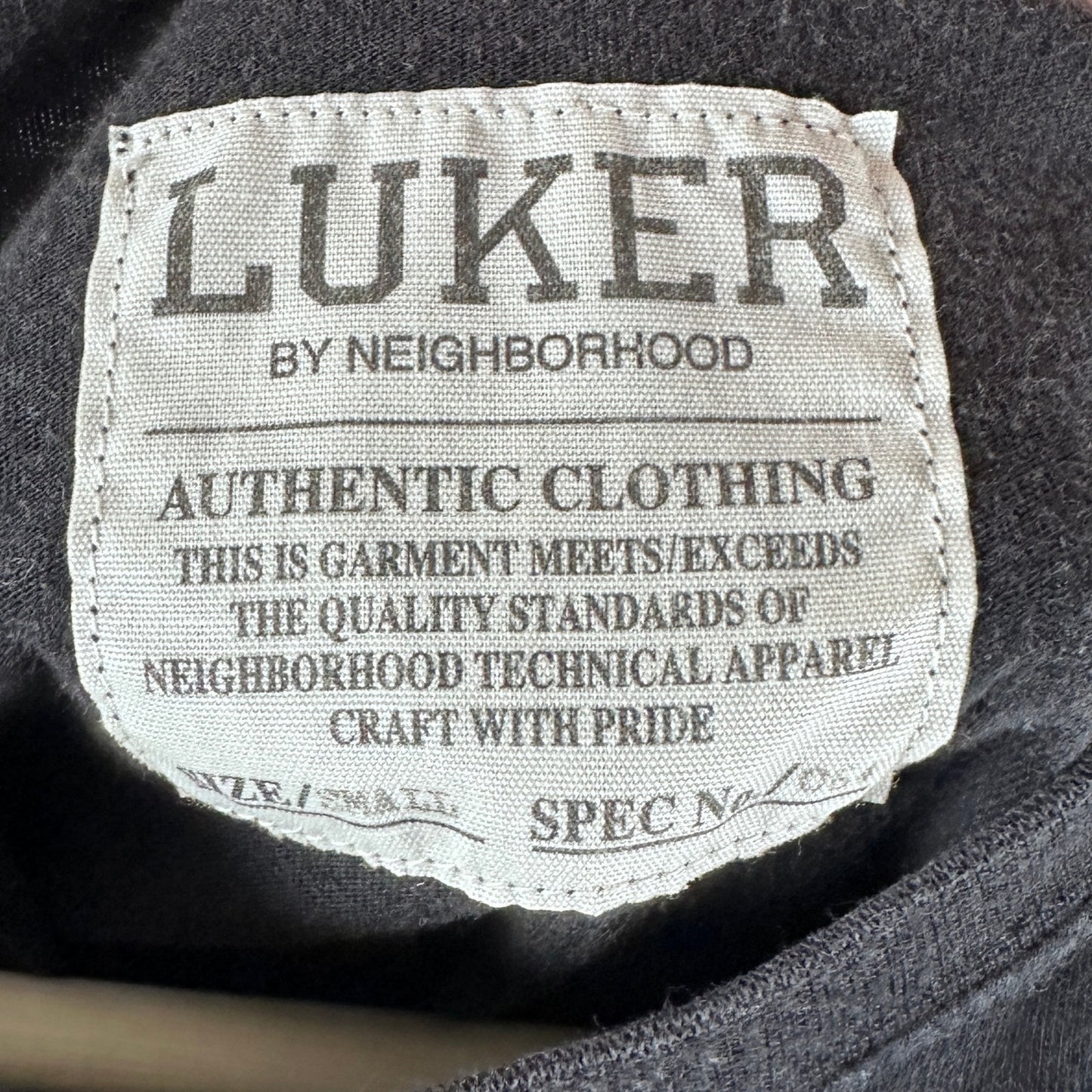 Neighborhood Luker CHAOS Black Tee