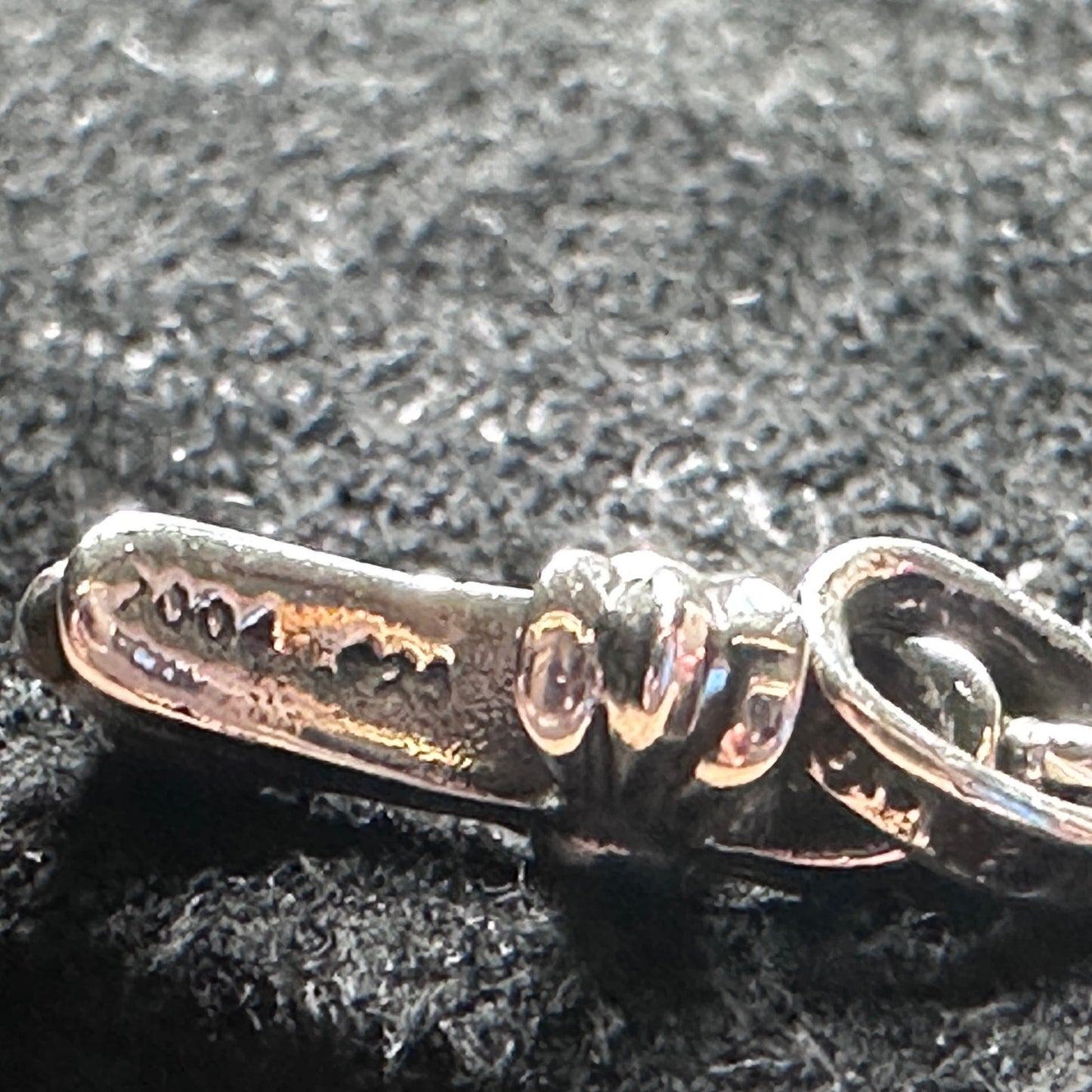 Chrome Hearts Tiny Baby Fat Silver Cross Pendant