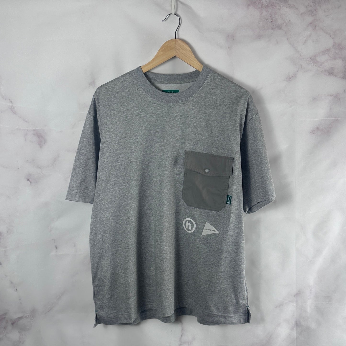 Hidden NY x And Wander Grey Fuji Pocket Tee