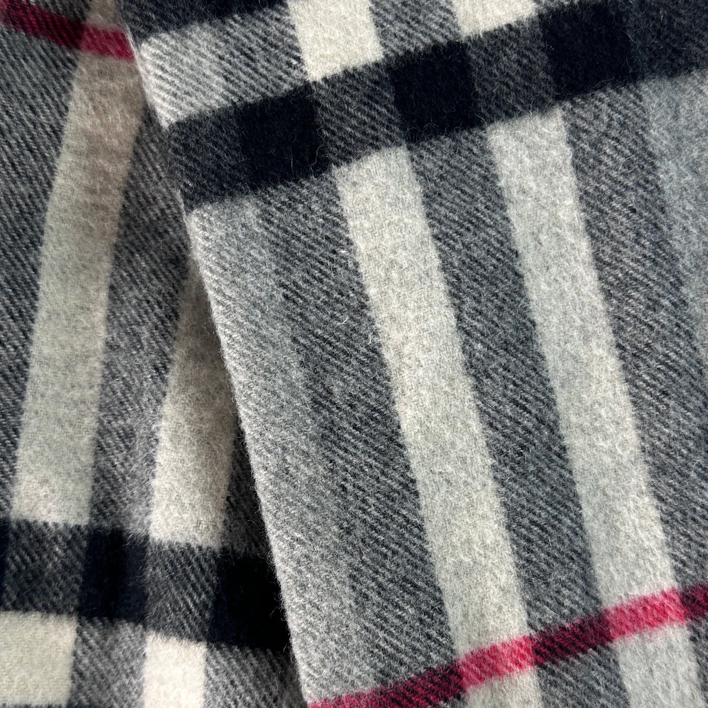 Burberry Nova Check Plaid Cashmere Scarf
