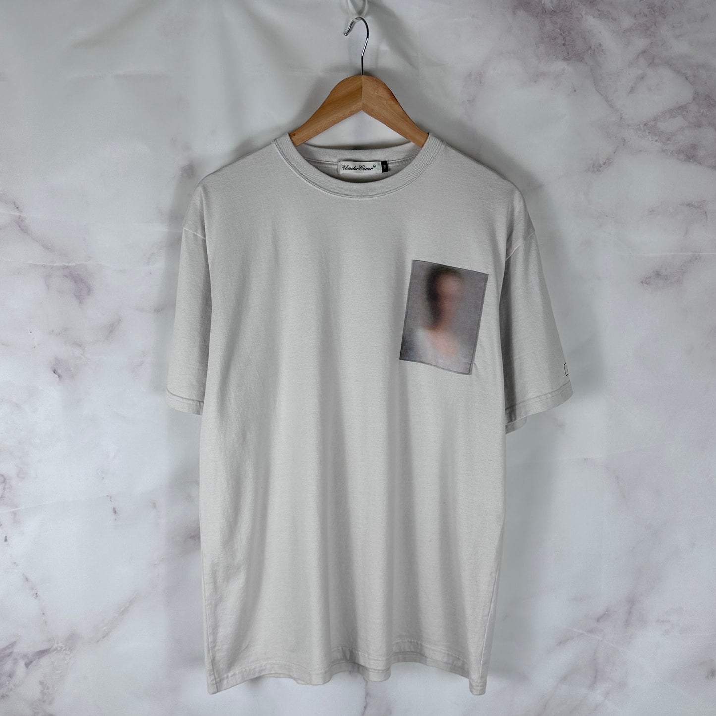 Undercover Robert Bosisio S/S25 White Patch Portrait Tee