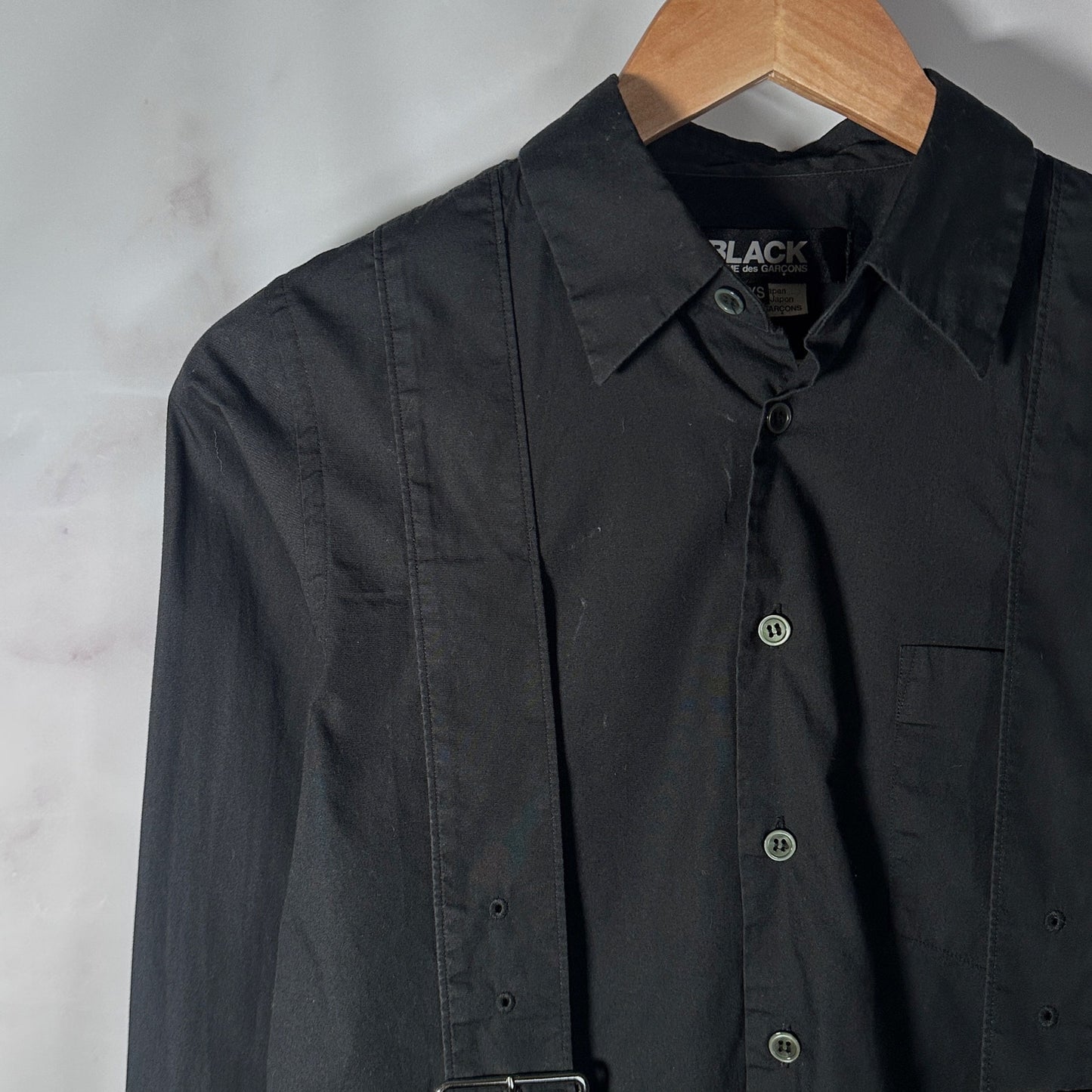Comme des Garçons BLACK Belted Button-Up Shirt