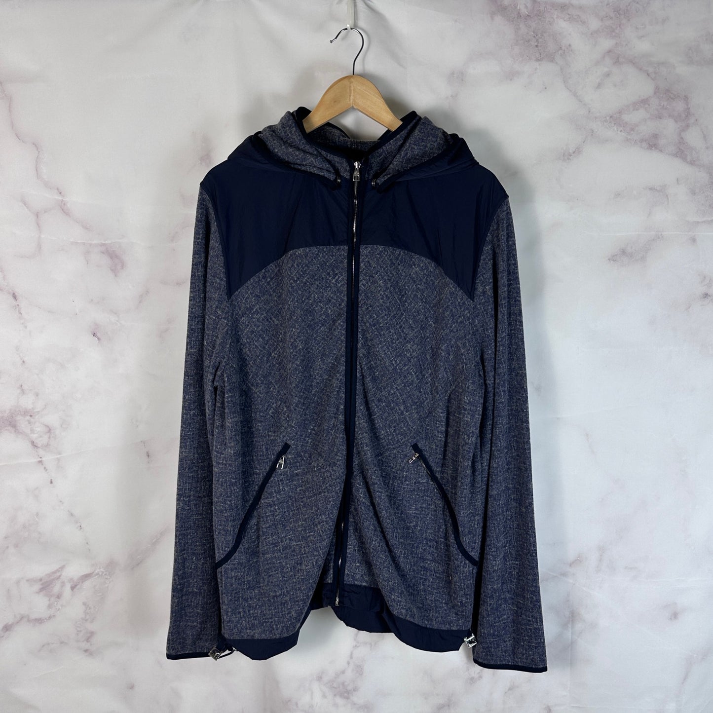 Louis Vuitton Navy Panel Hooded Jacket