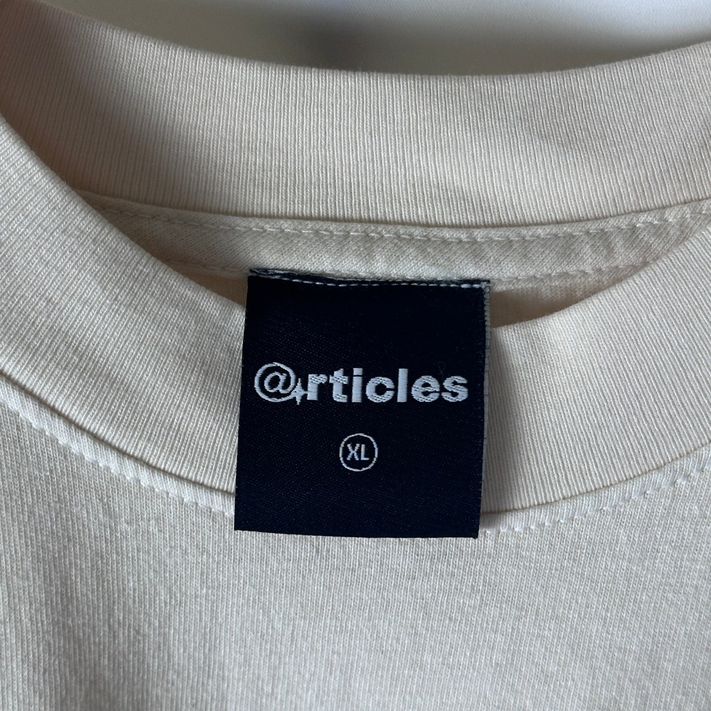 Articles Russian Alphabet Cream Graphic Tee
