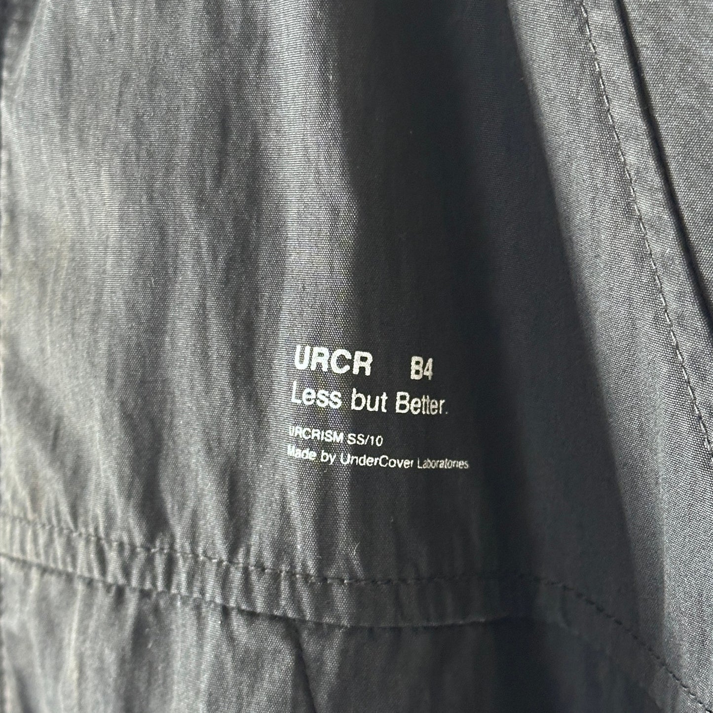Undercover S/S10 Less But Better Black Bomber Jacket