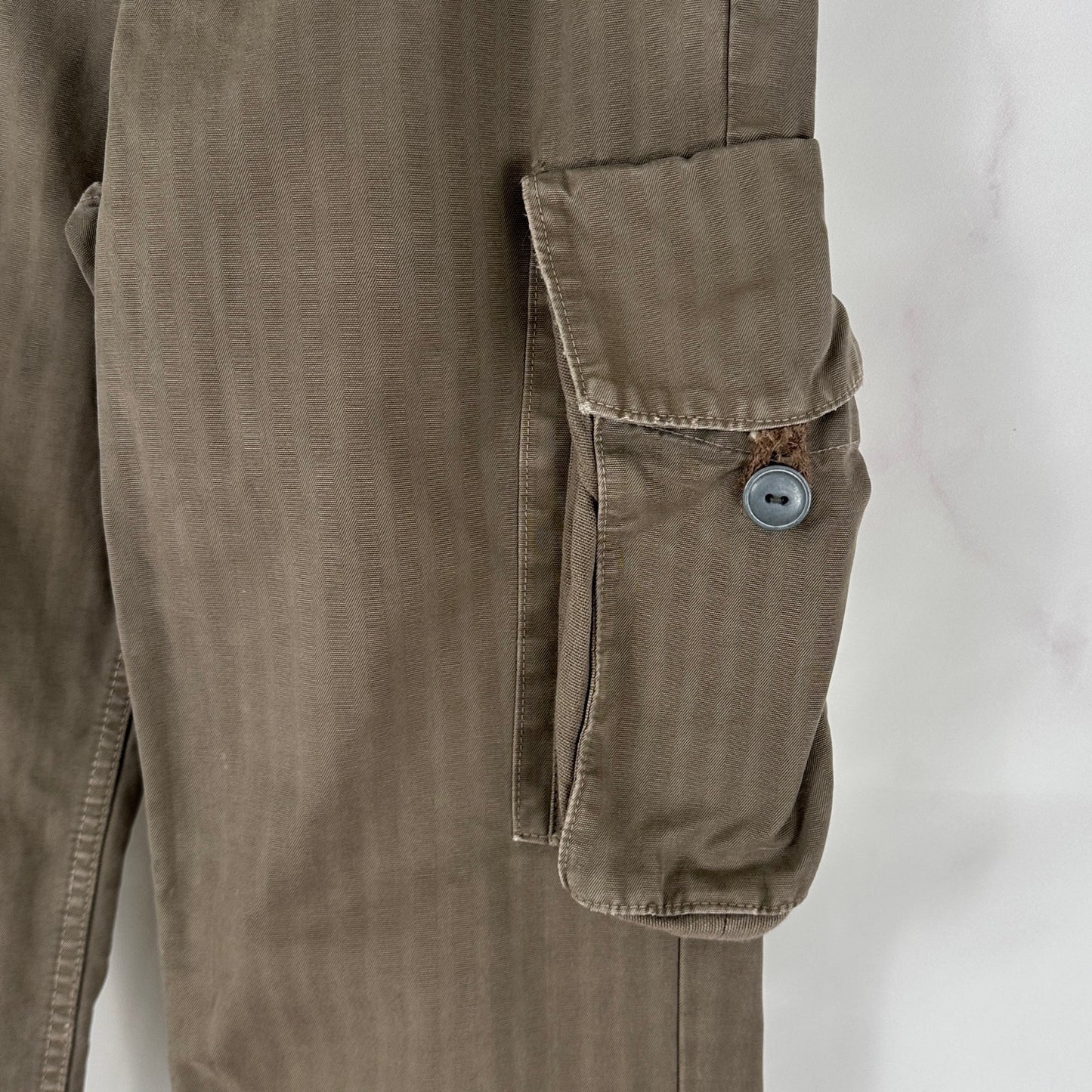Kapital Brown Striped Cargo Pants
