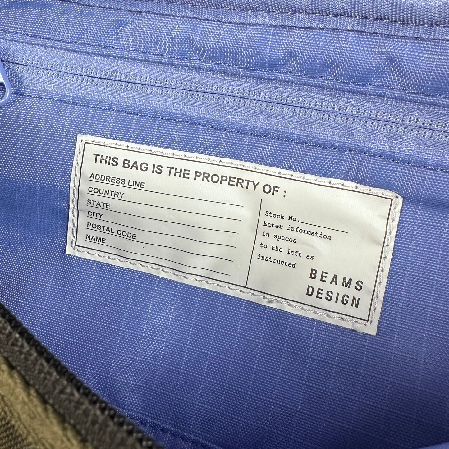 Beams Design Green Crossbody Fanny Pack