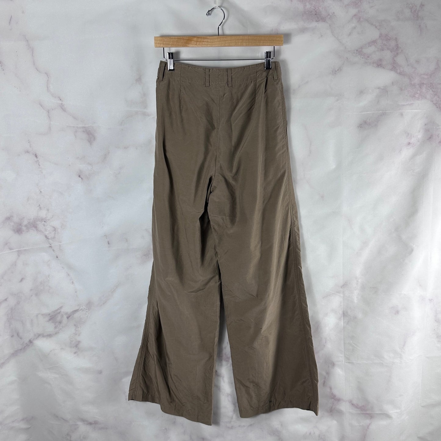 Auralee S/S20 Tan Silk Cotton Cloth Wide Pants