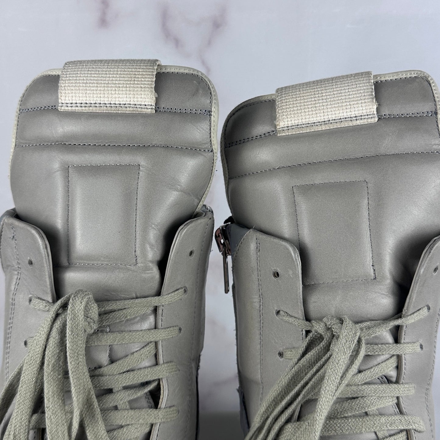Rick Owens F/W22 Pearl Grey Reflective Geobasket