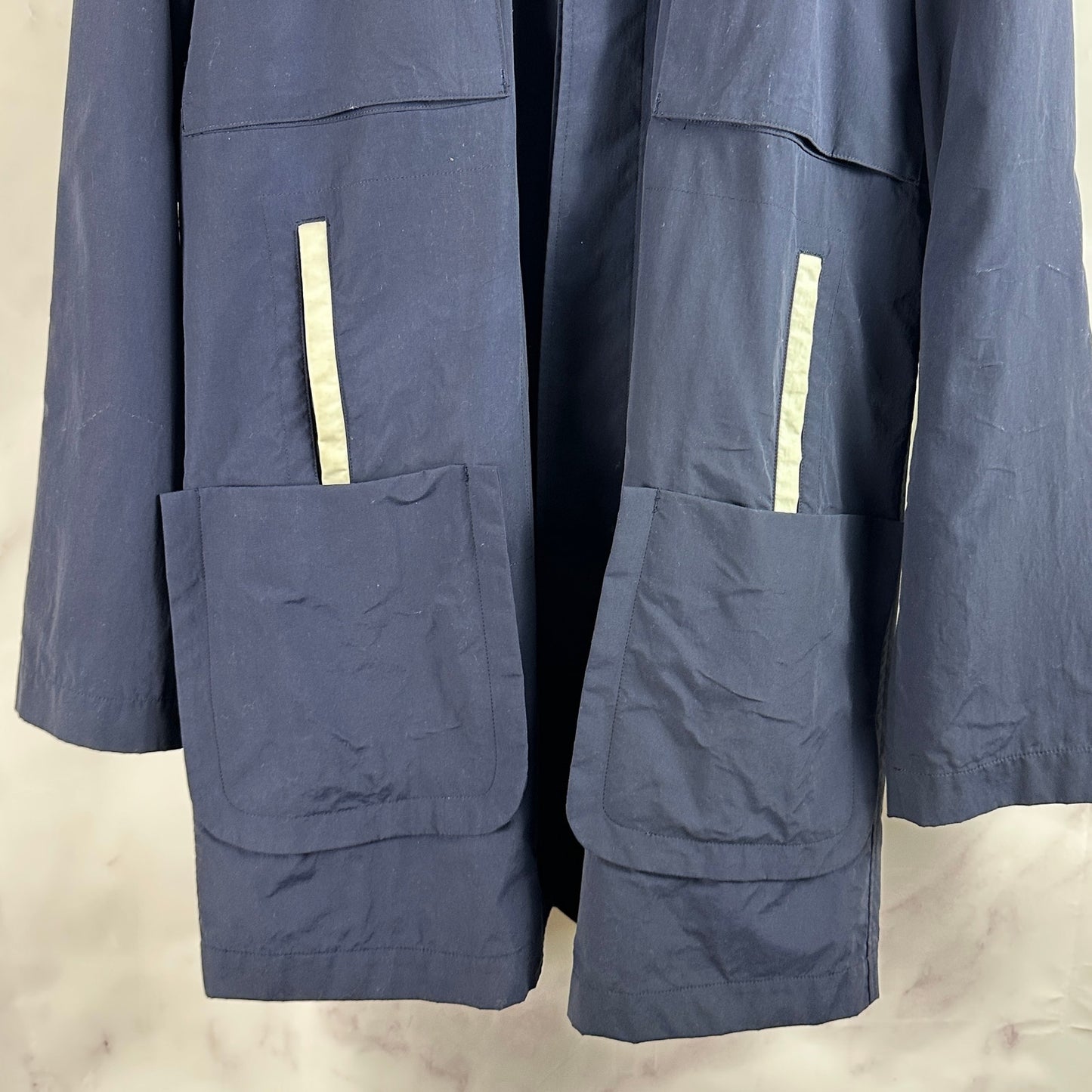 Undercover A/W01 D.A.V.F. Navy Long Coat