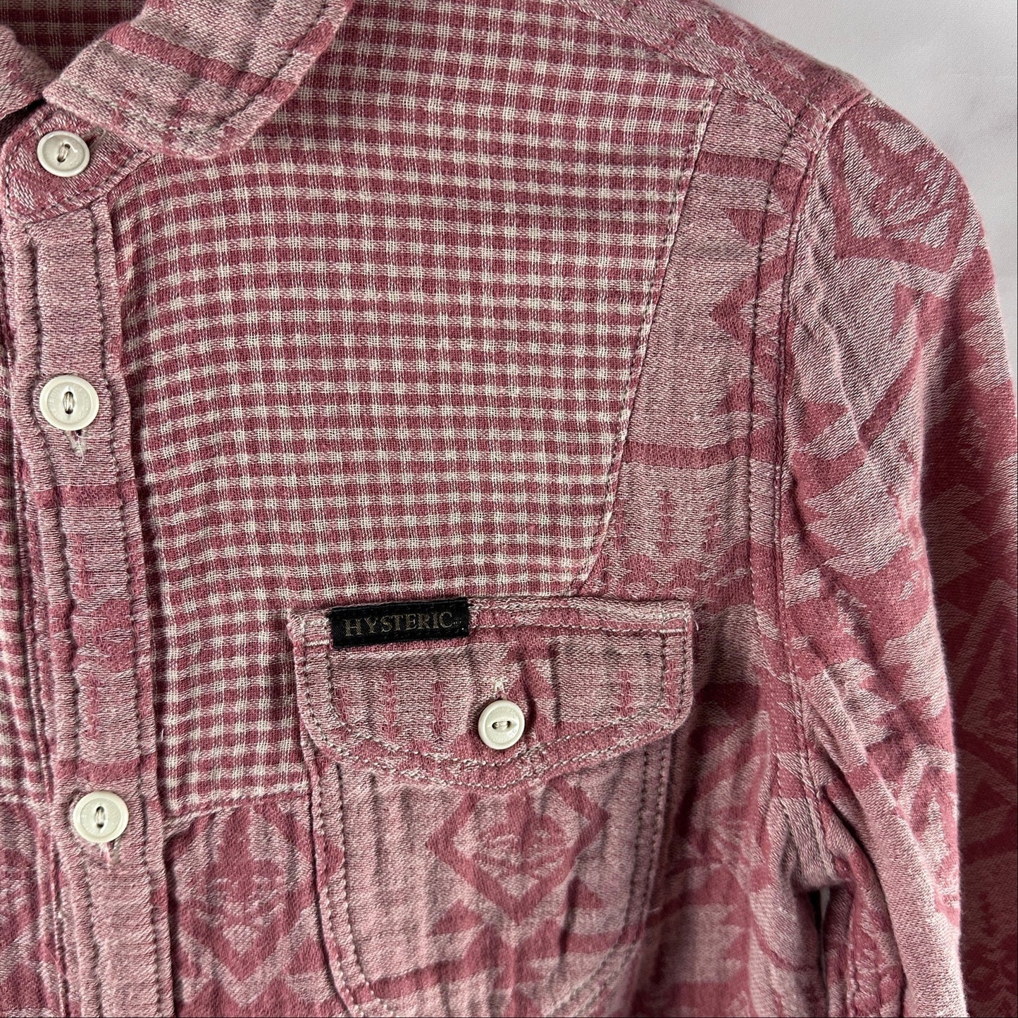 Hysteric Glamour Pink Western Button-Up