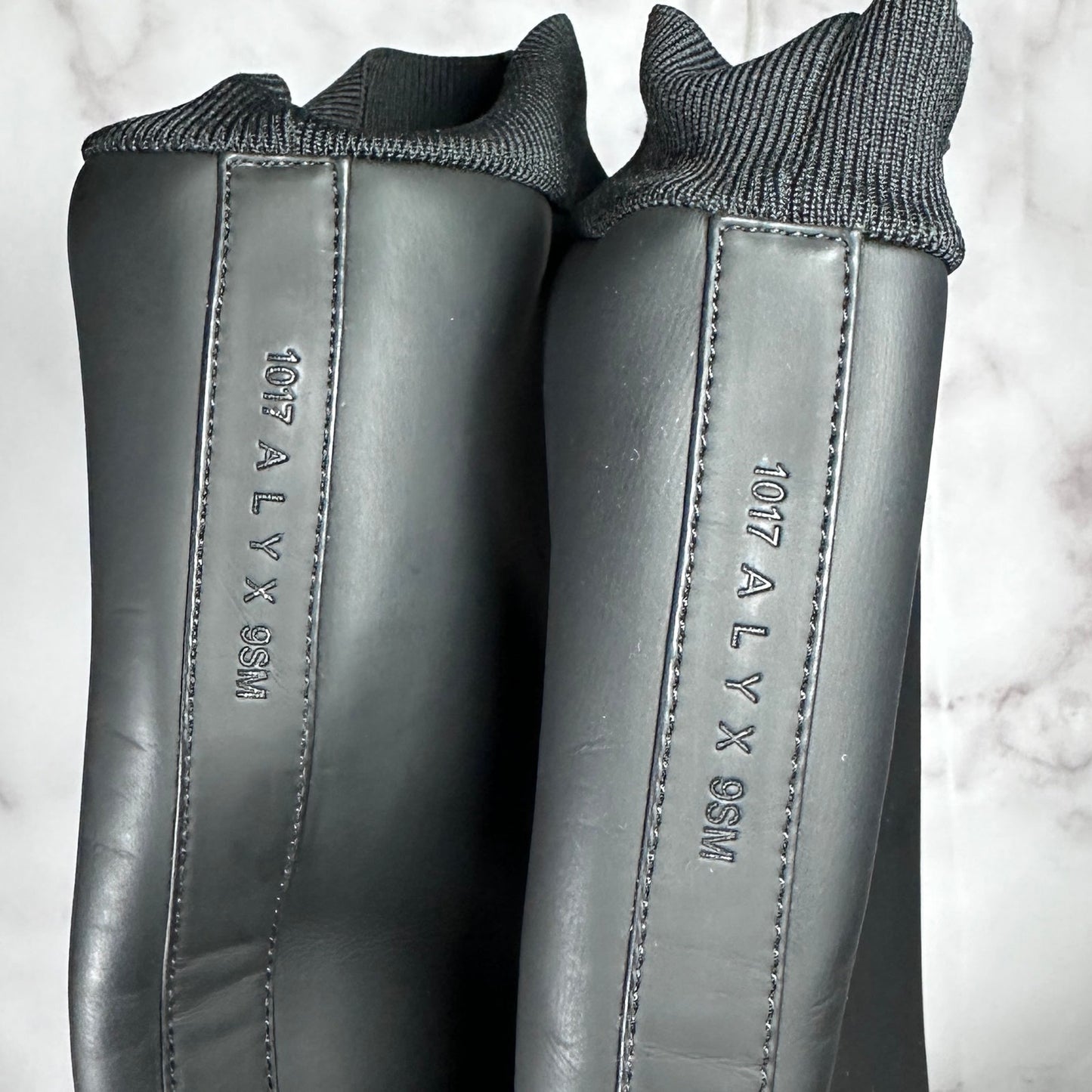 1017 Alyx 9SM Black Fixed Sole High Boots