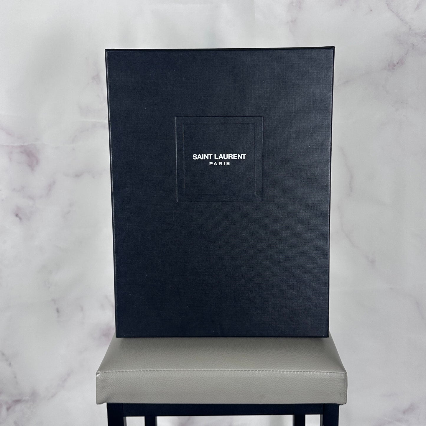 Saint Laurent Paris Black Suede Harness Boot
