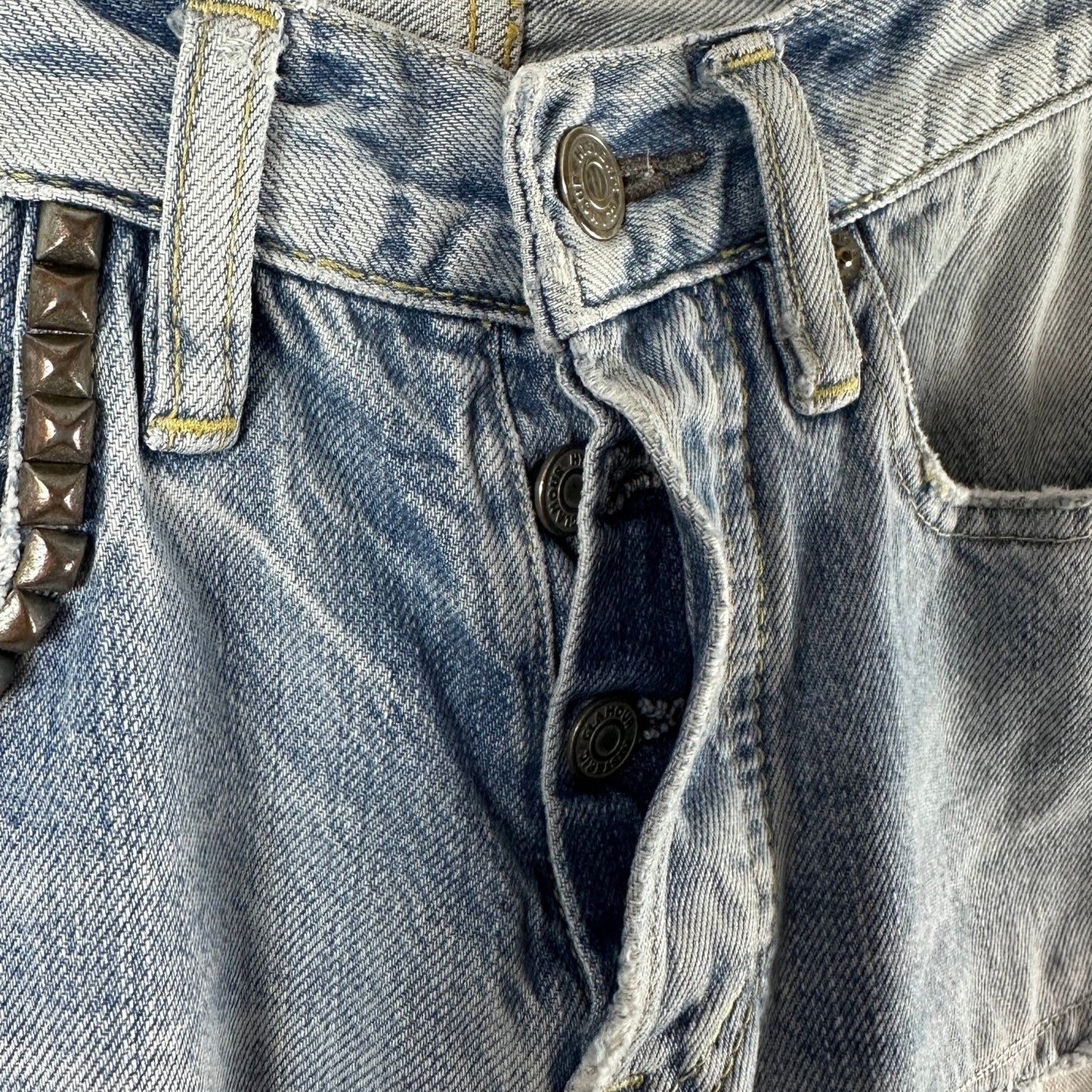 Hysteric Glamour Selvedge Repaired Light Wash Denim