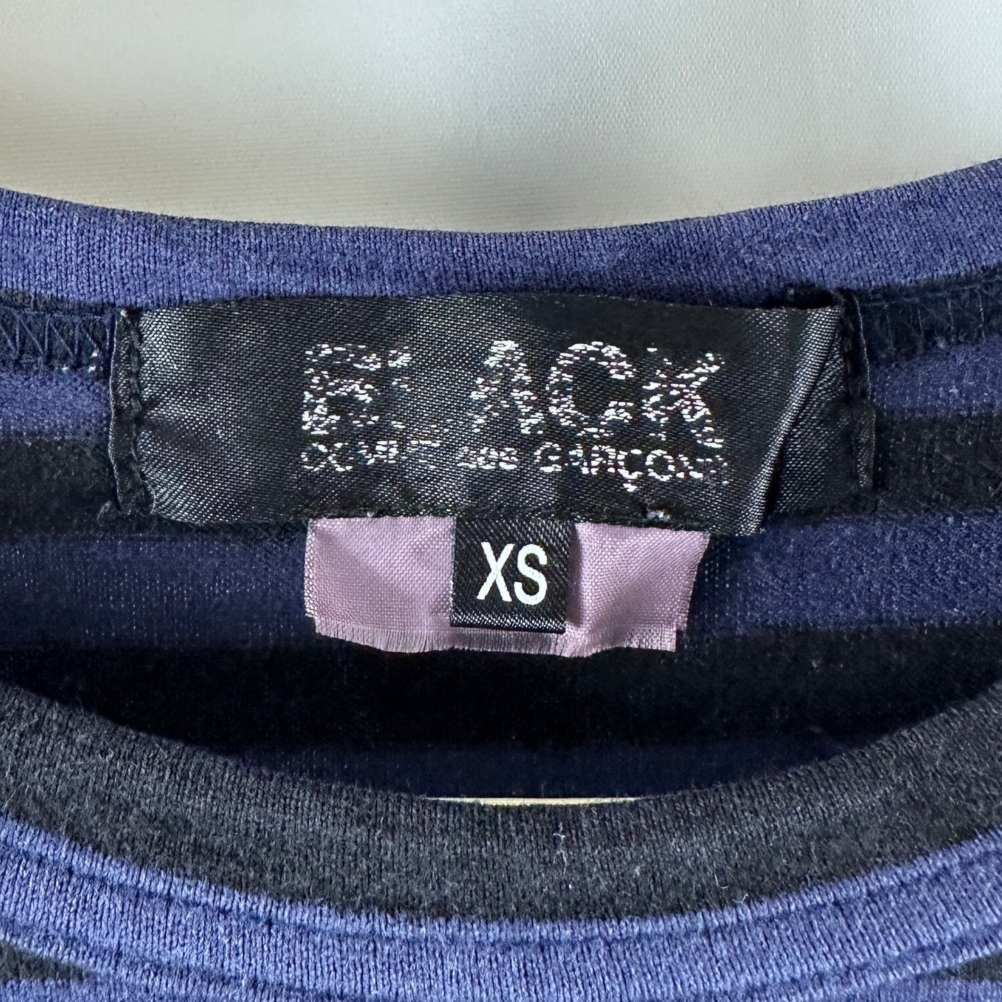 Comme des Garçons BLACK Blue Striped Longsleeve