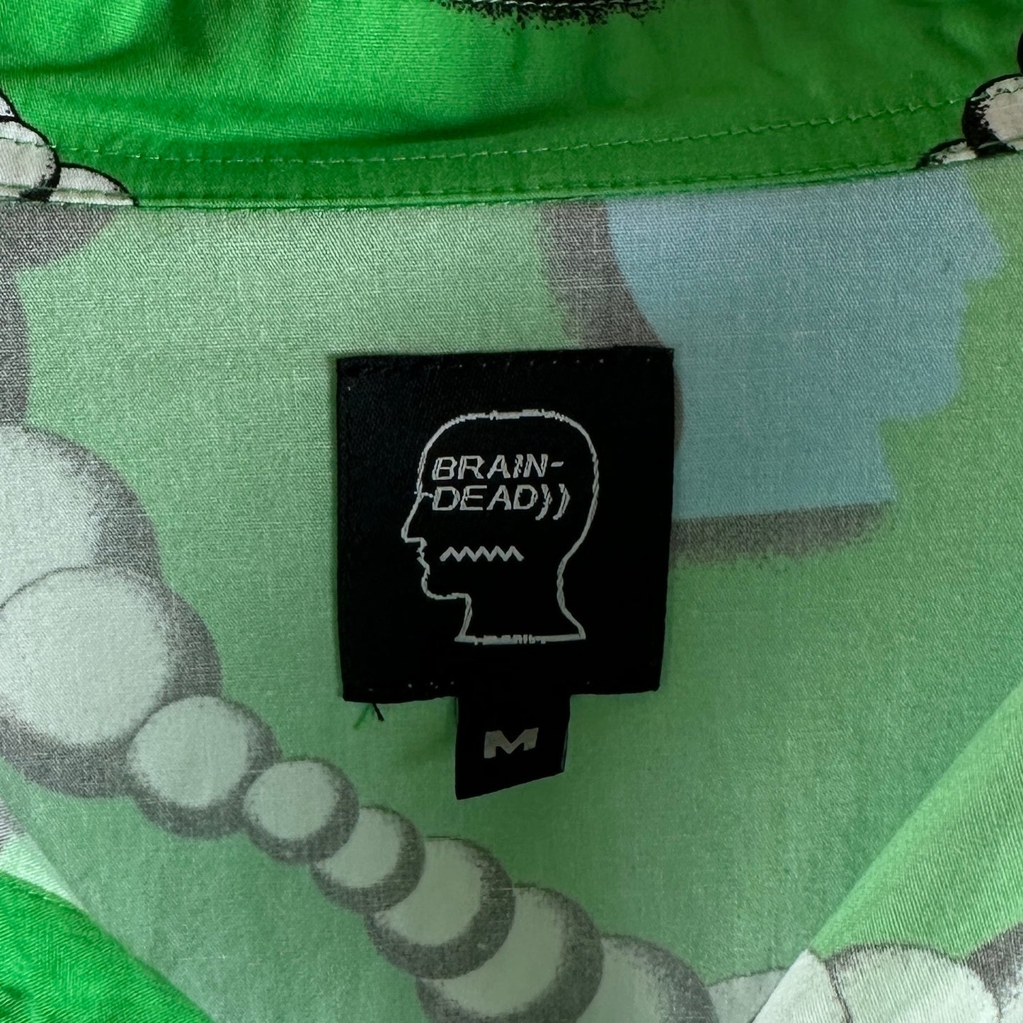 Brain Dead Green Bubble Pajama Shirt