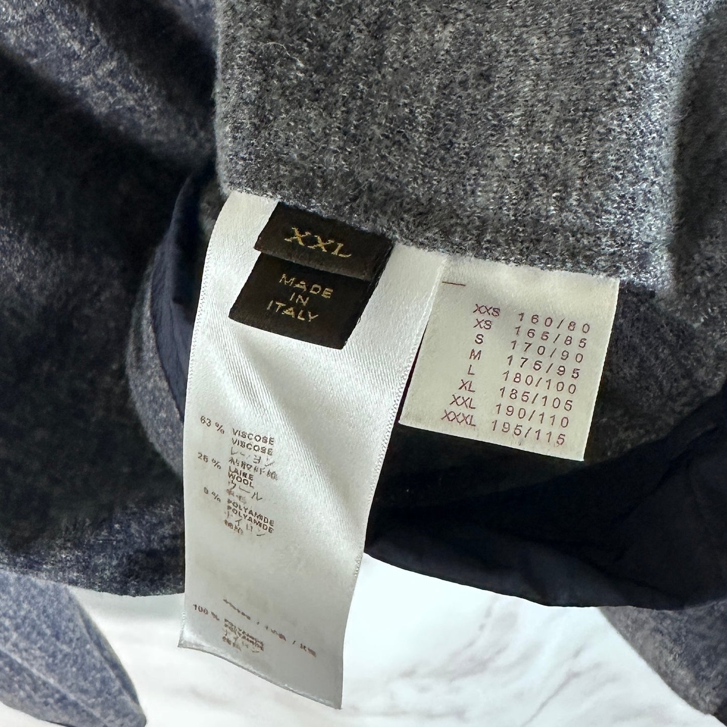 Louis Vuitton Navy Panel Hooded Jacket