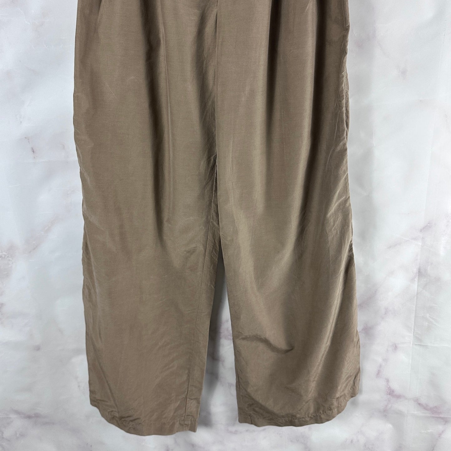 Auralee S/S20 Tan Silk Cotton Cloth Wide Pants