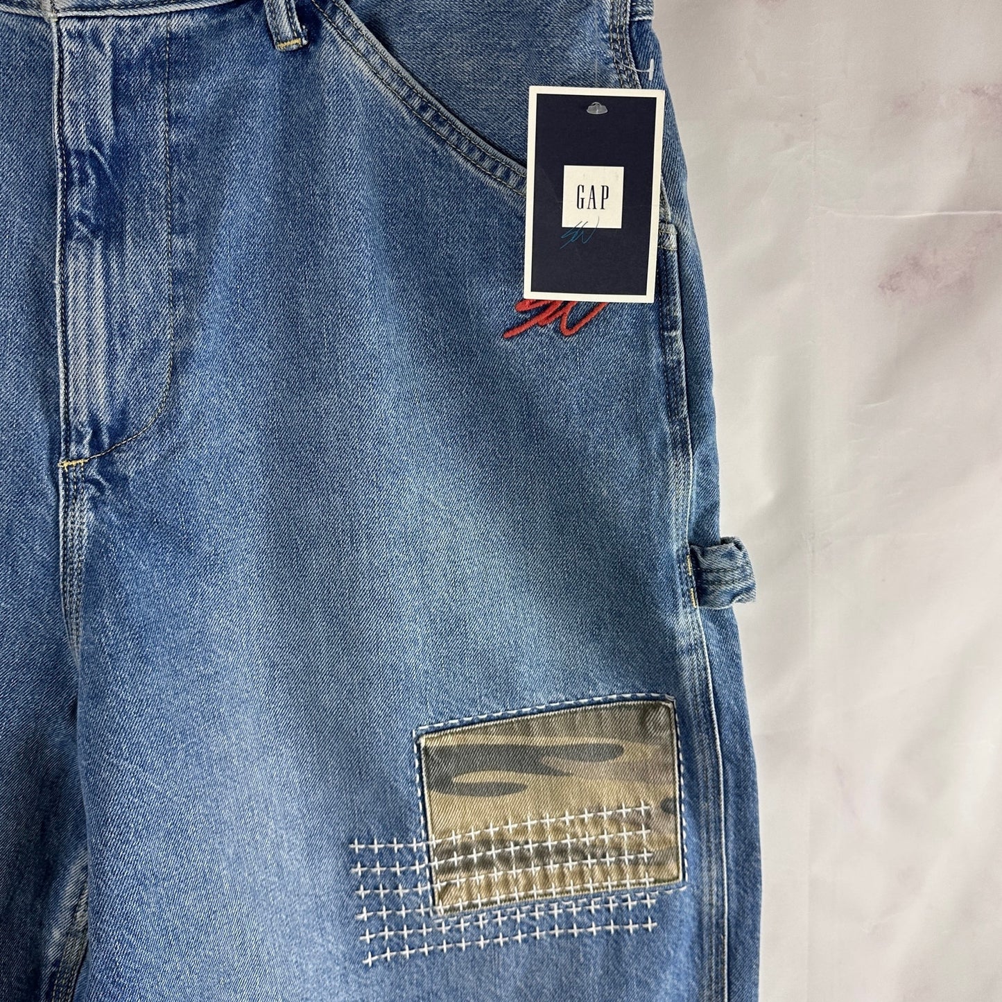 Sean Wotherspoon x Gap Boro Patchwork Baggy Denim Shorts