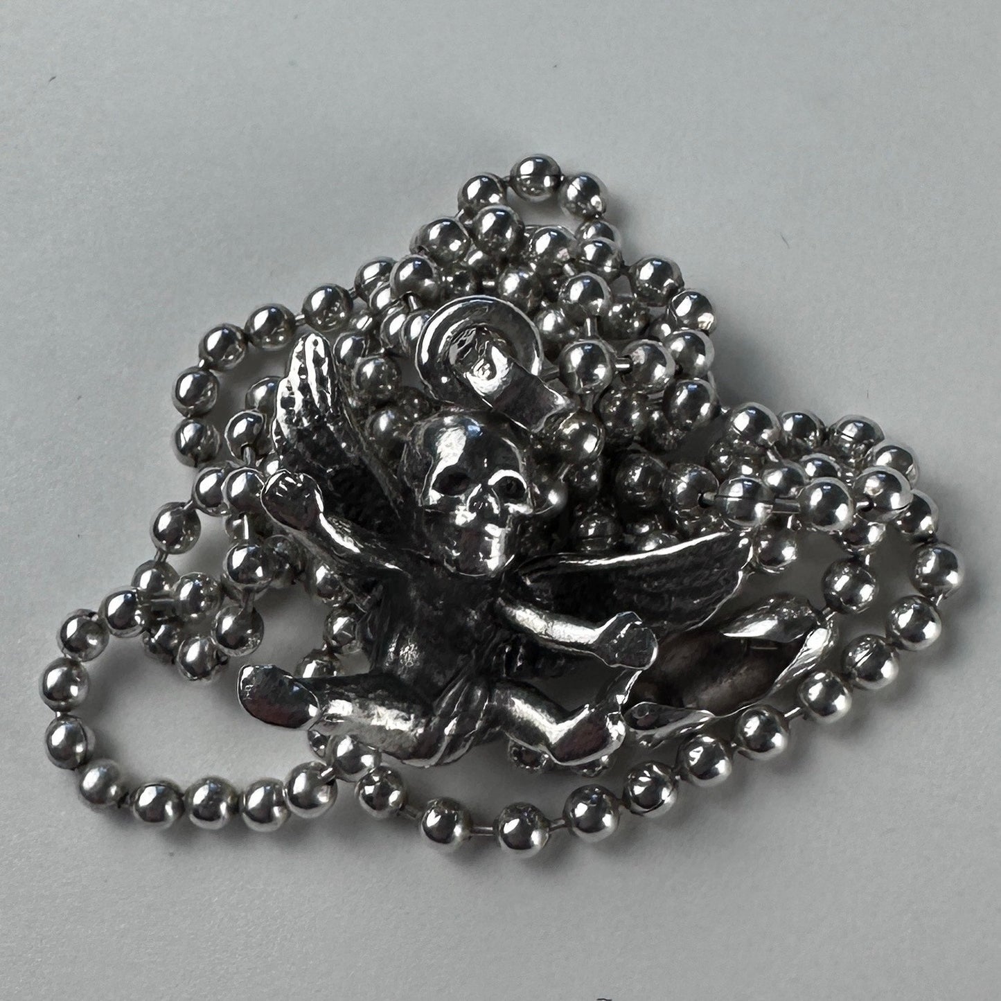 Chrome Hearts Joe Foti Miss Lerlene Tiny Silver Pendant & Chain