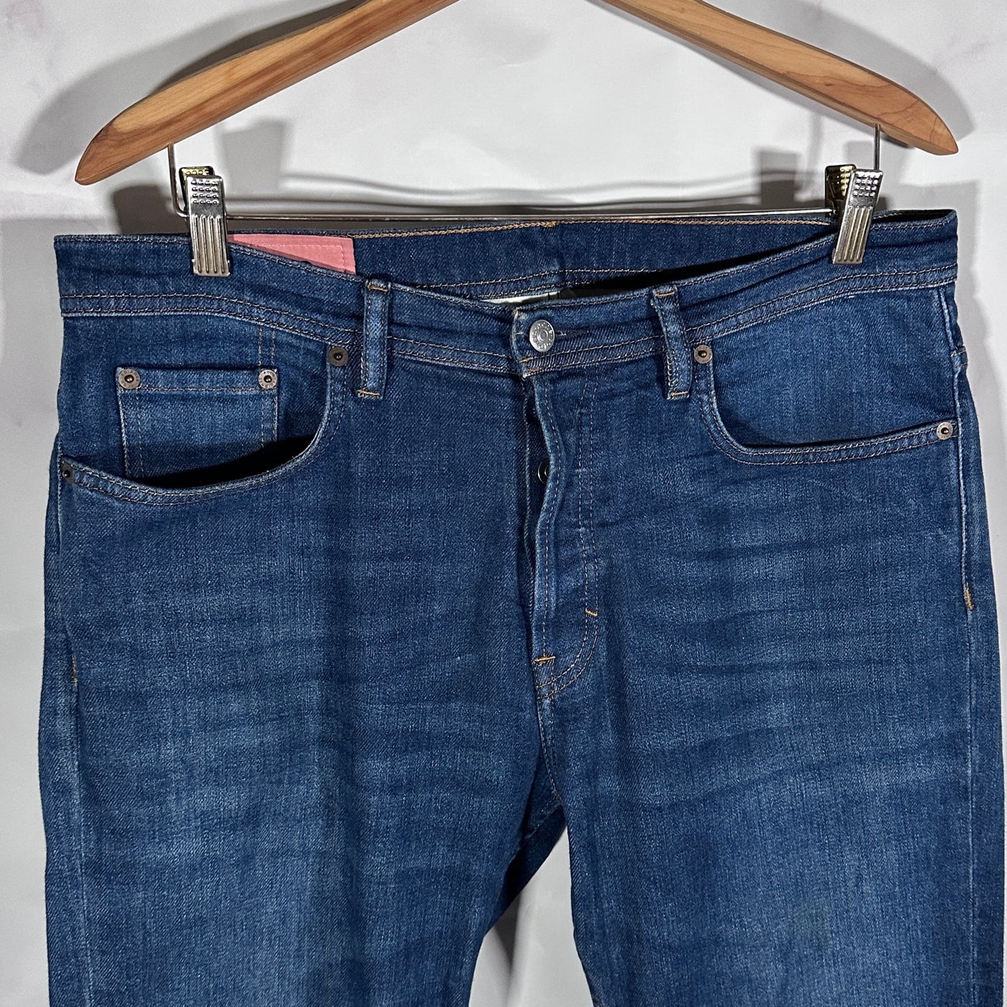 Acne Studios Bla Konst River Dark Blue Tapered Denim